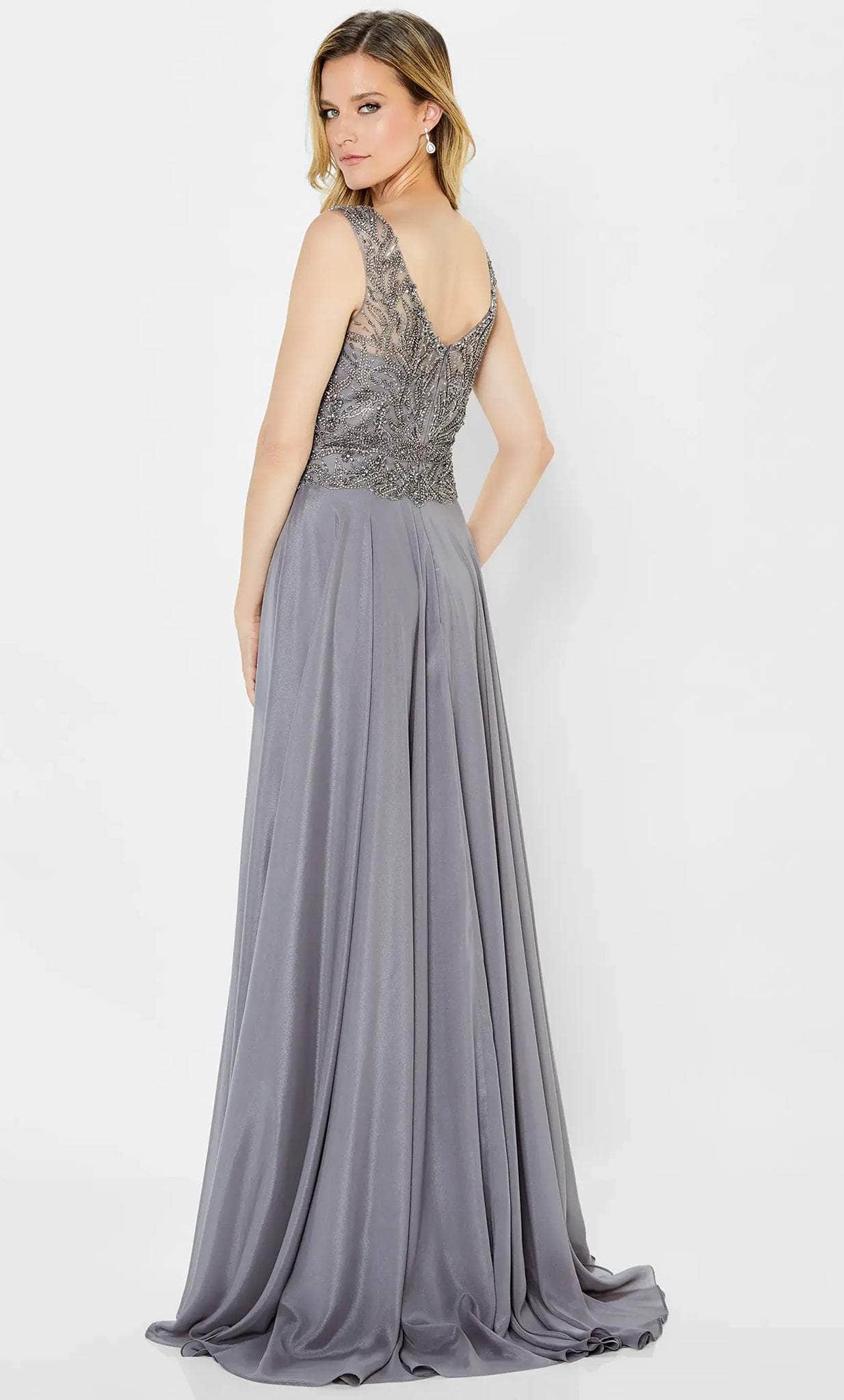 Flowy A-line Embellished Gown