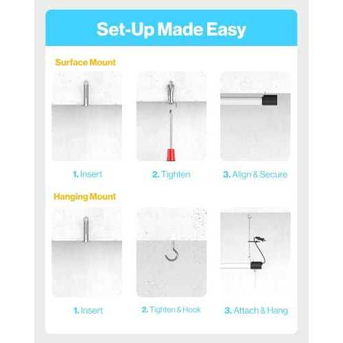 Sunco Lighting Sunco LED Workshop Garage White Shop Light 4FT Plug in Linkable Utility Light Fixtures