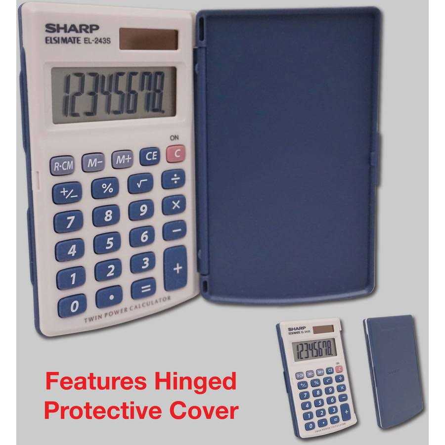 Sharp EL-243SB Solar Pocket Calculator EL243SB