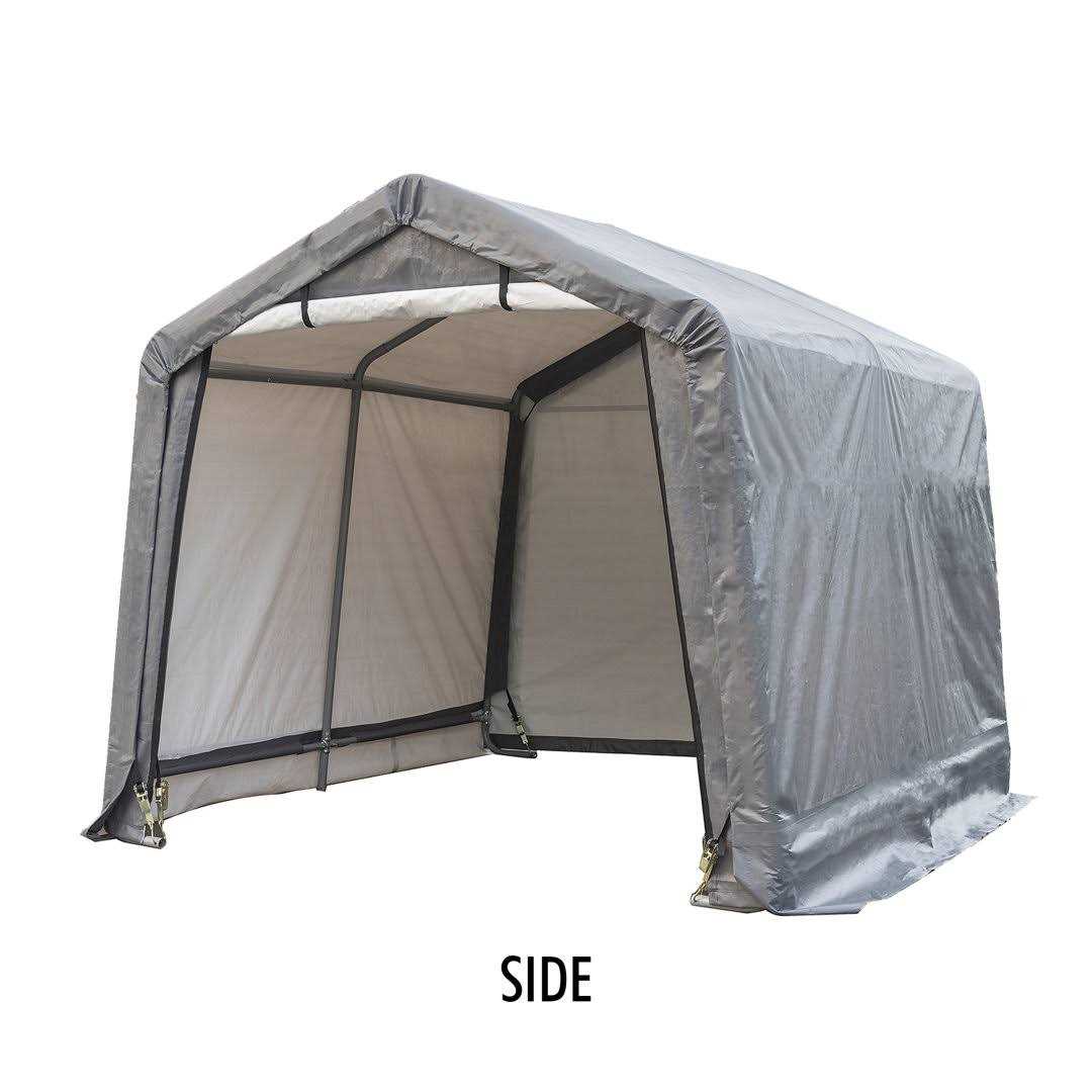 8 ft. x 8 ft. Metal Portable Storage Shed WEATHERFAST