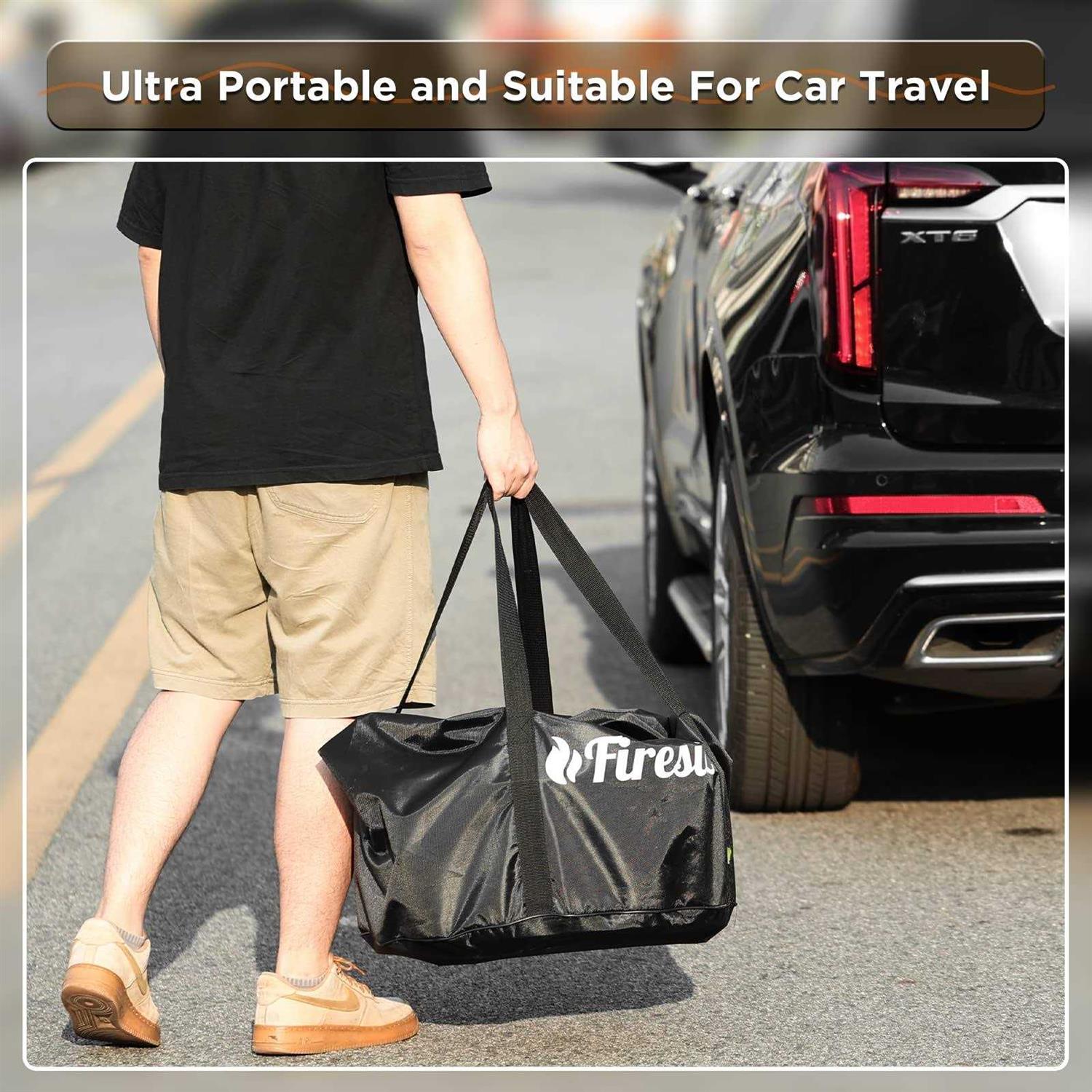 TURBRO Smokeless Fire Pit for Outdoor Wood Burning 19 Inch