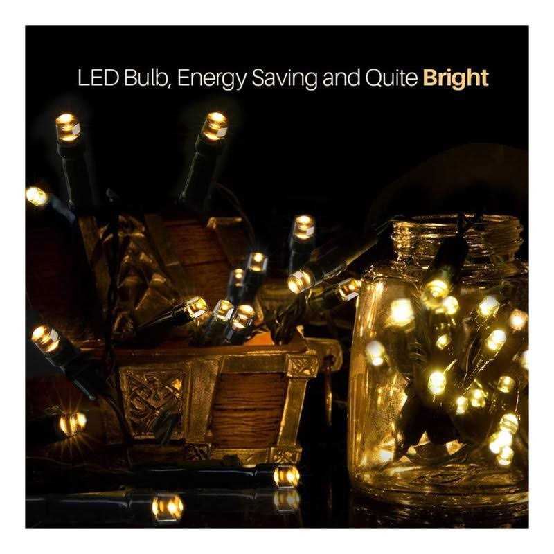 Battery Operated String Lights With Timer Christmas Outdoor String Lights