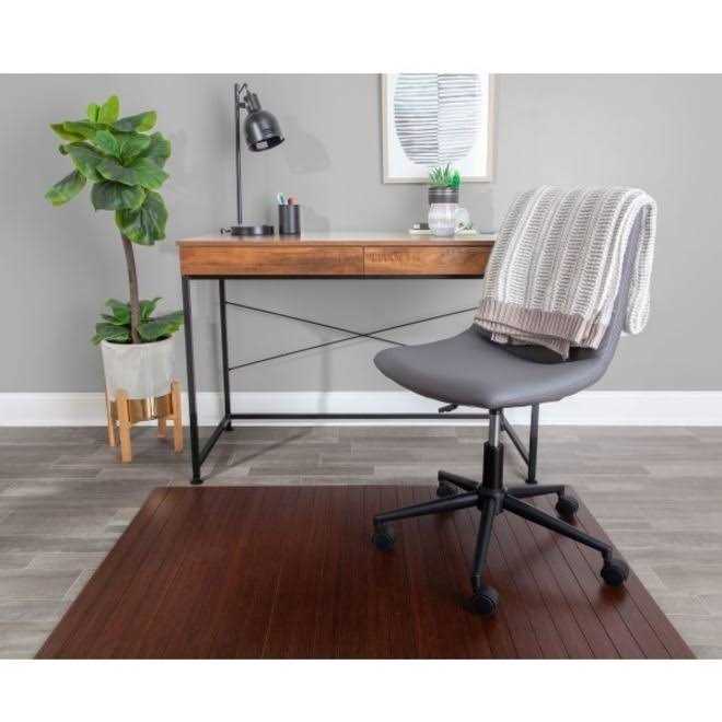 Realspace Bamboo Chair Mat, 48in x 52in, Brown MPN:AMB24070OD