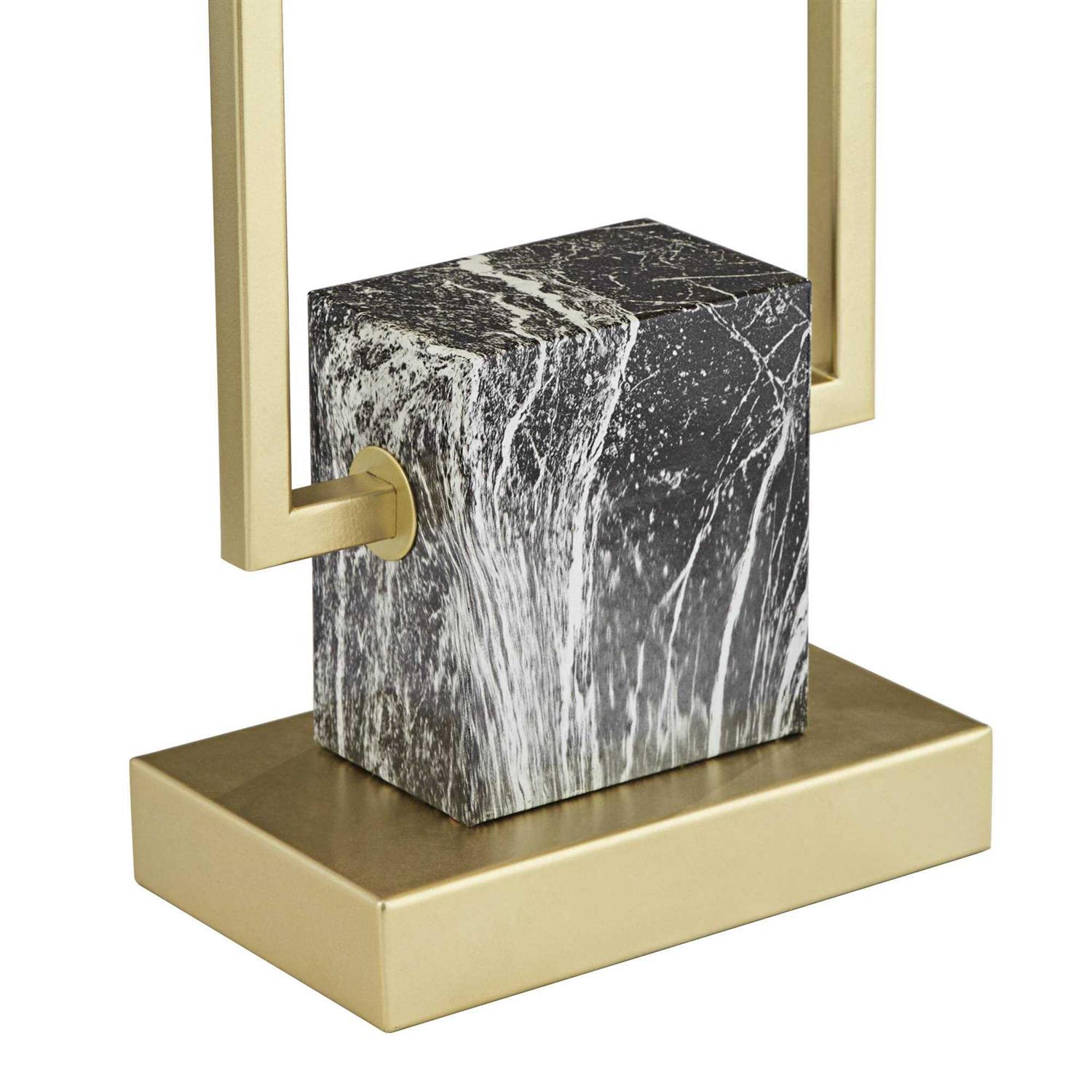 360 Lighting Carl 24 3/4 inch High Modern Table Gold Metal