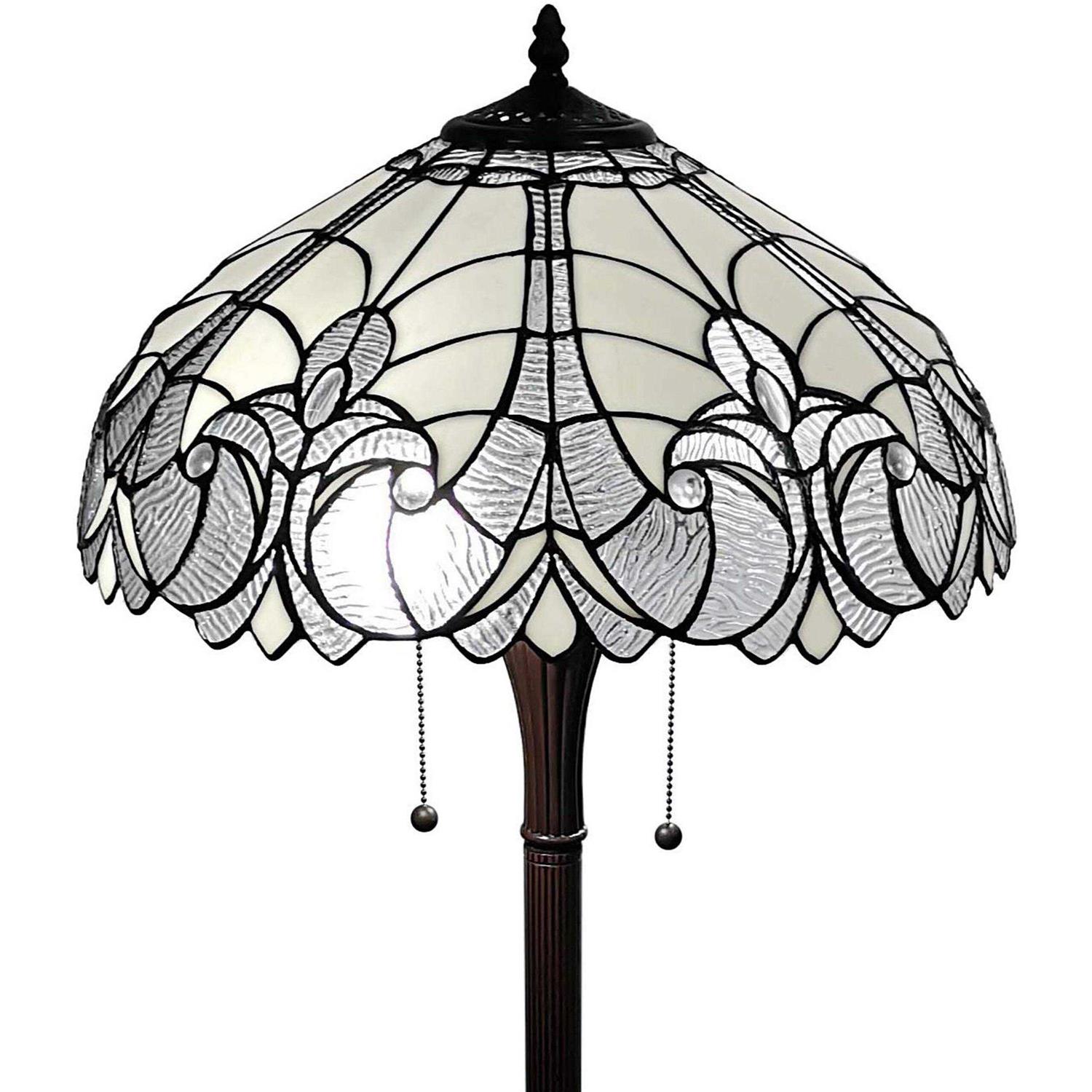 Amora Lighting Tiffany Style Floral Floor Lamp