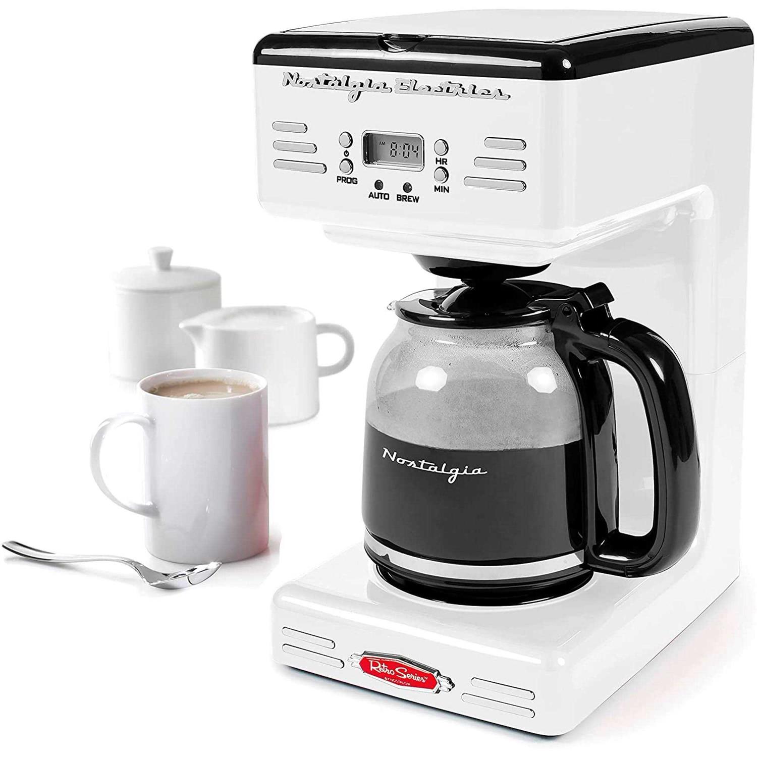 12-Cup Retro Coffee Maker Nostalgia