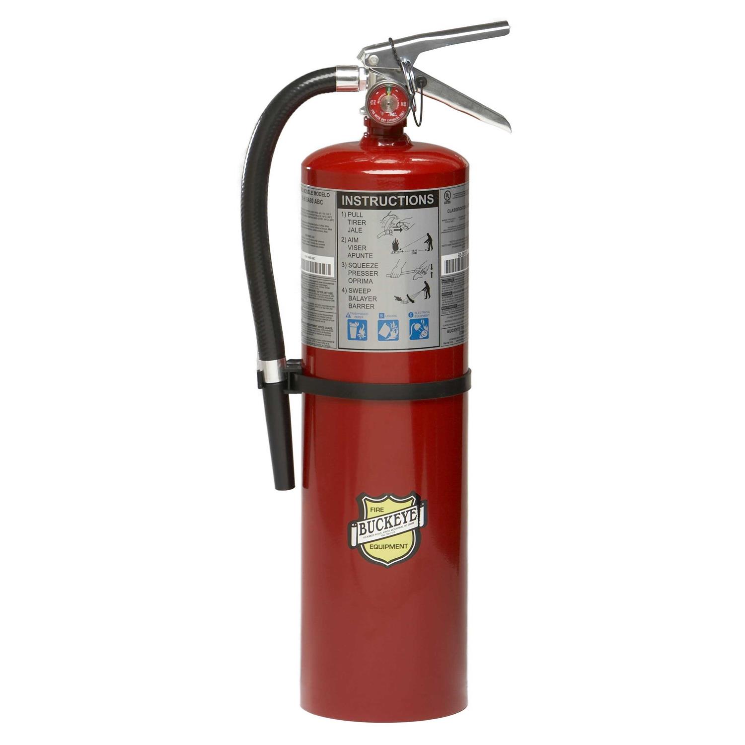 Buckeye 11340 10 lb ABC Dry Chemical Tall Fire Extinguisher