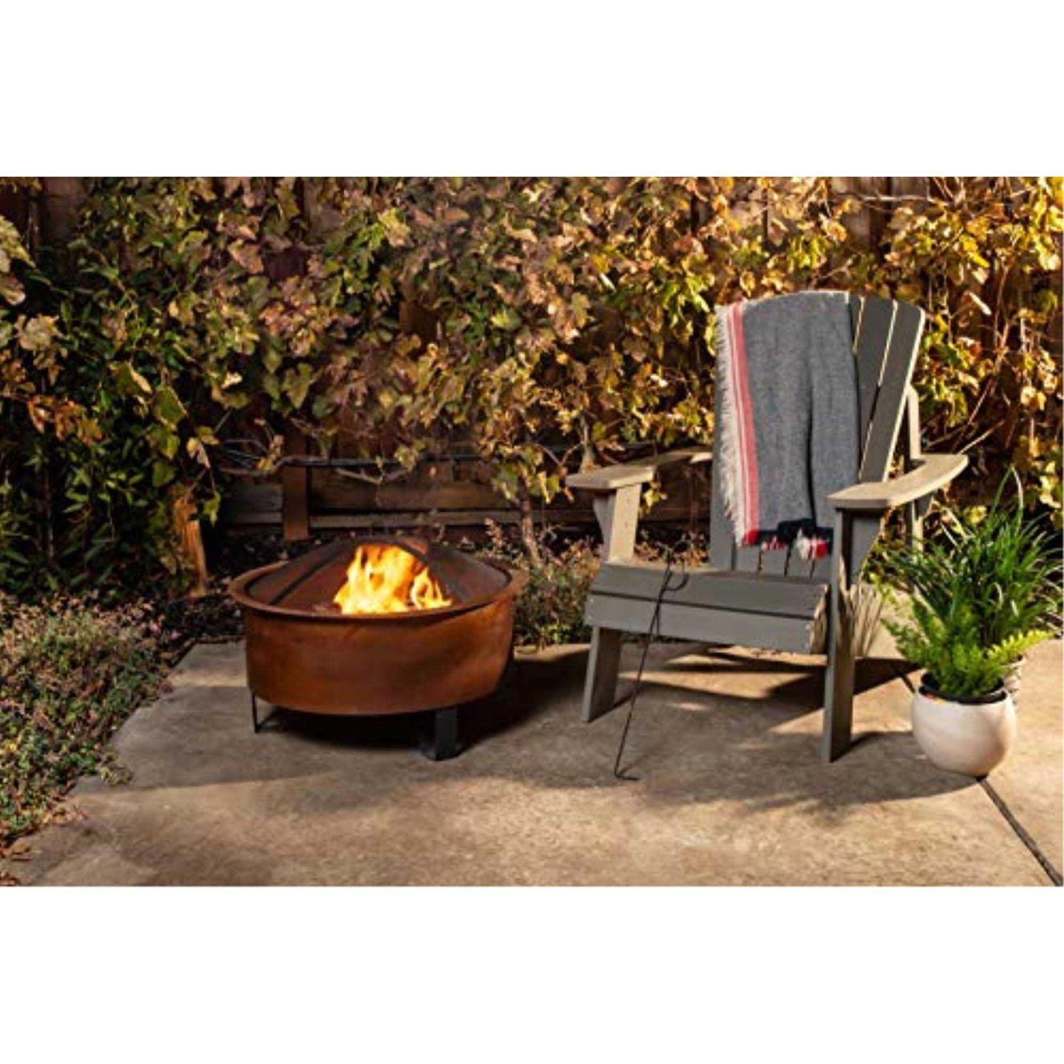 Bond Sterling Oaks Tripoli 26 In. Round Wood Burning Fire Pit