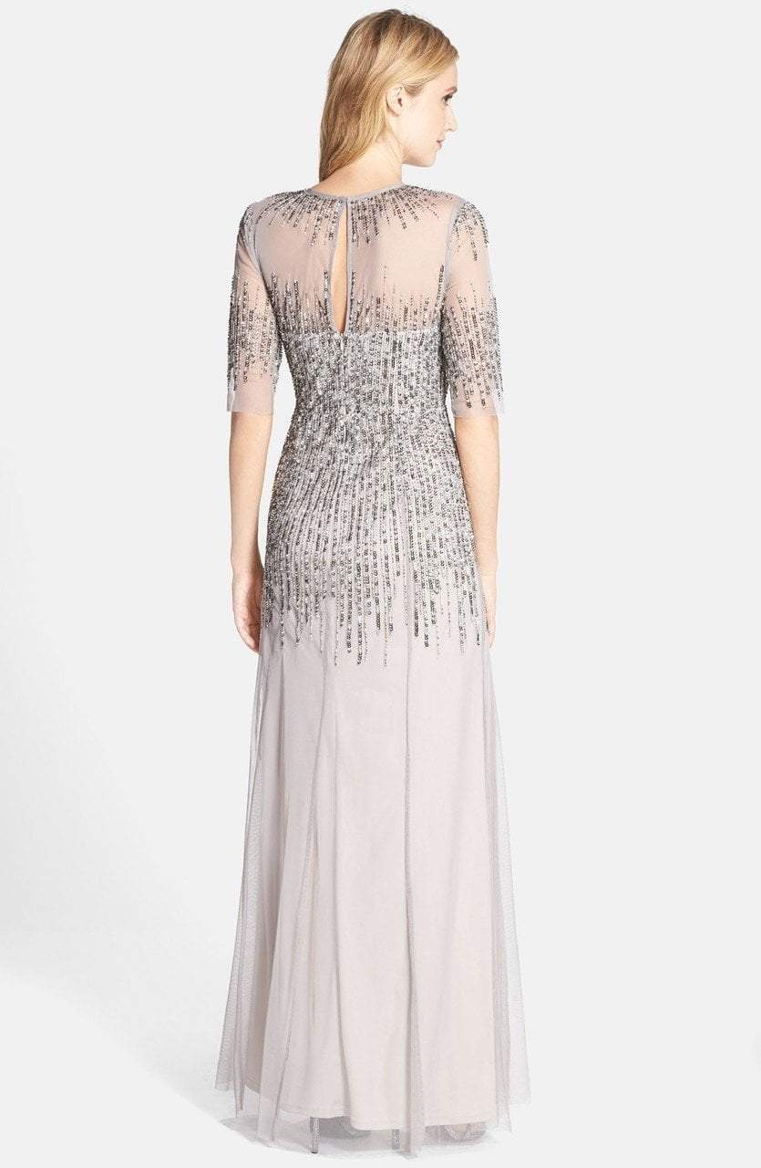 91896950 Embellished Illusion Jewel Sheath Gown
