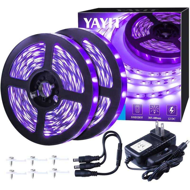 YAYIT 40 Foot Led Black Light Strip Kit