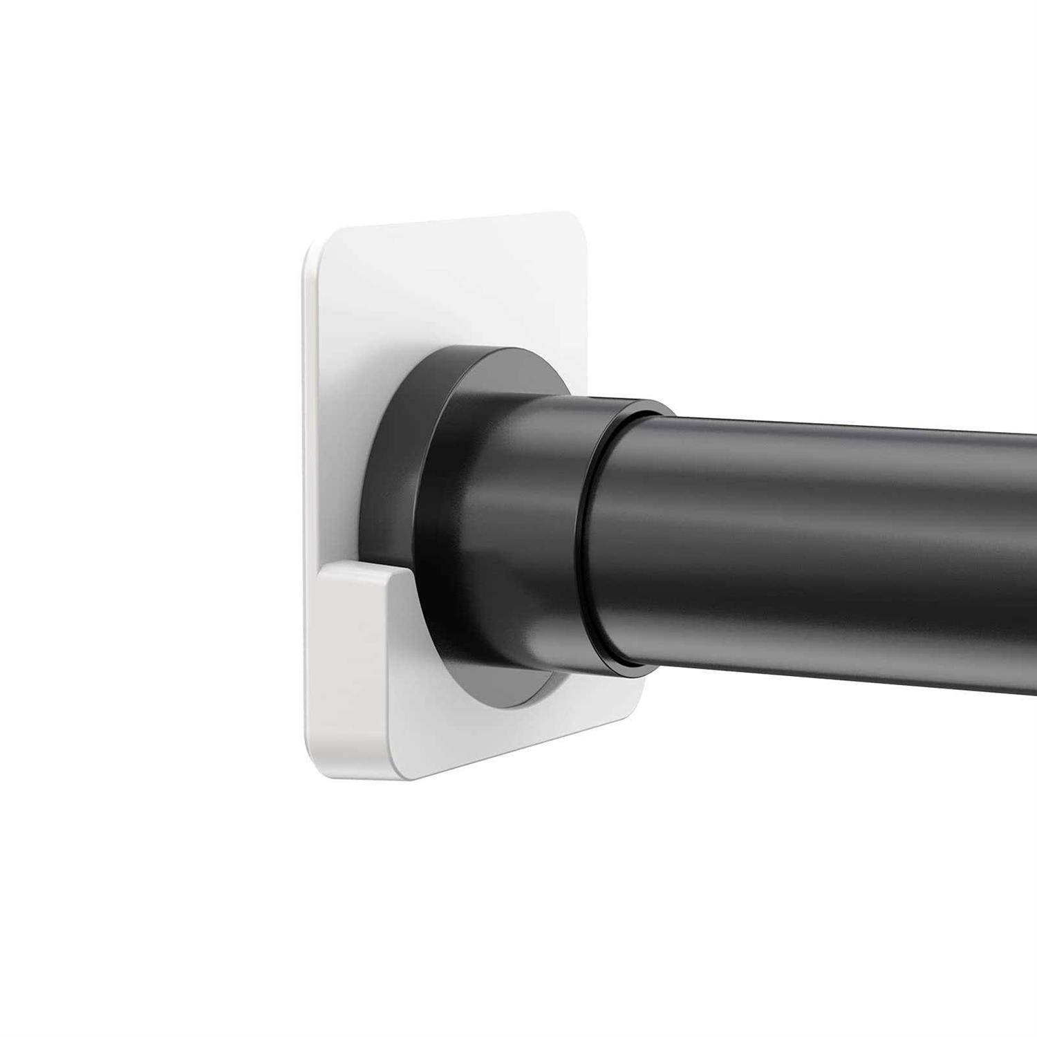 Adhesive Shower Curtain Rod Tension Holder,Shower Curtain Rod Holder,Shower Rod Mount Retainer