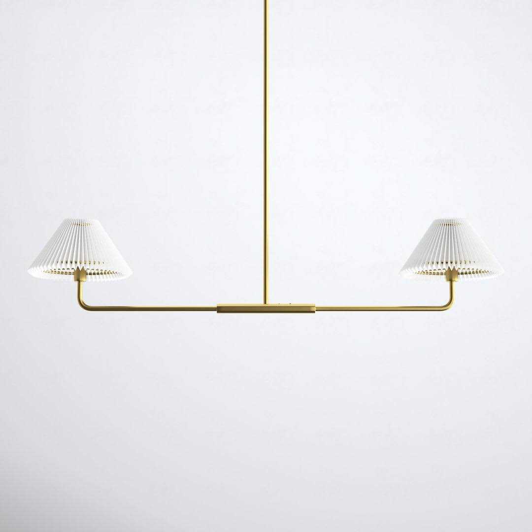 Birch Lane™ Pearson 2 Light Unique Modern Linear Chandelier Finish