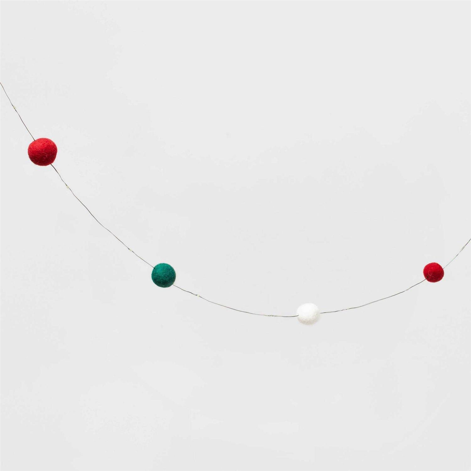 Wondershop 30ct Battery Operated LED Christmas Dewdrop String Lights White Wire