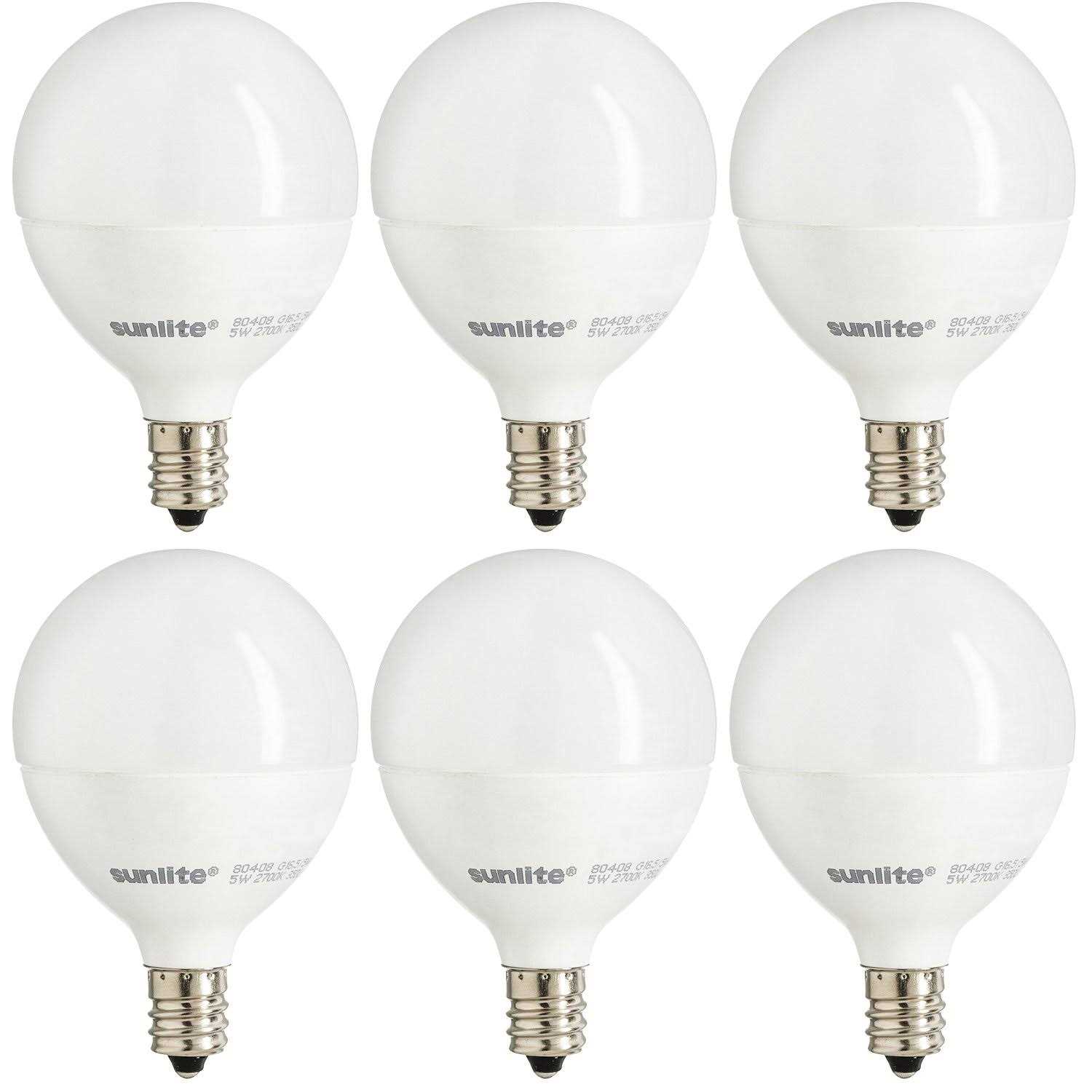 Sunlite LED G16.5 Globe Light Bulb