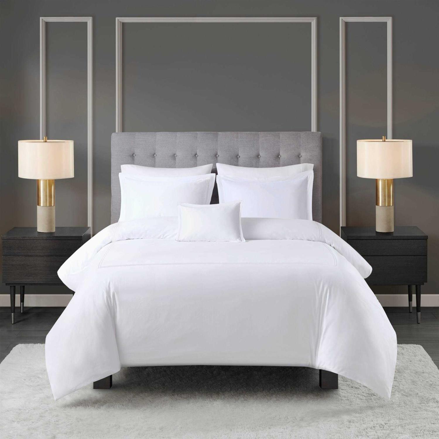 500 Thread Count Luxury Collection 100% Cotton Sateen Embroidered Set Madison Park Signature