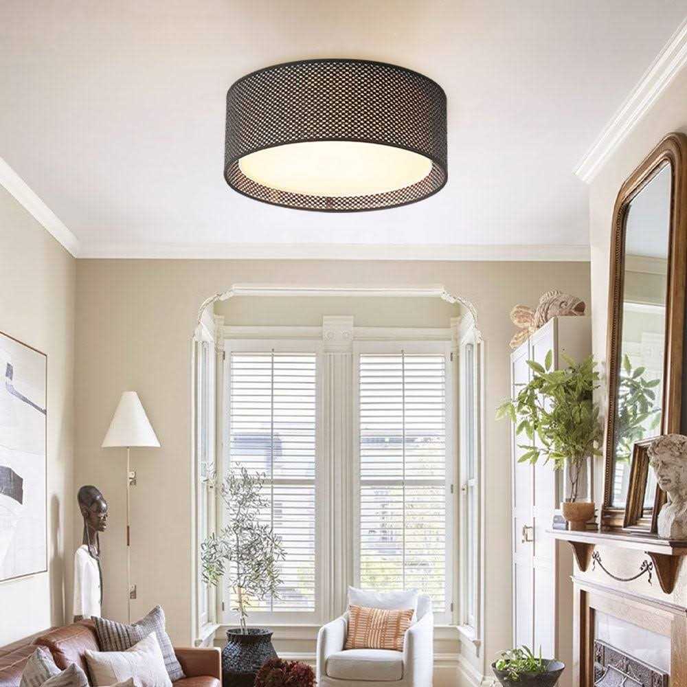 Wingbo 16-in 3-Light Flush Mount Light 15.7 inch