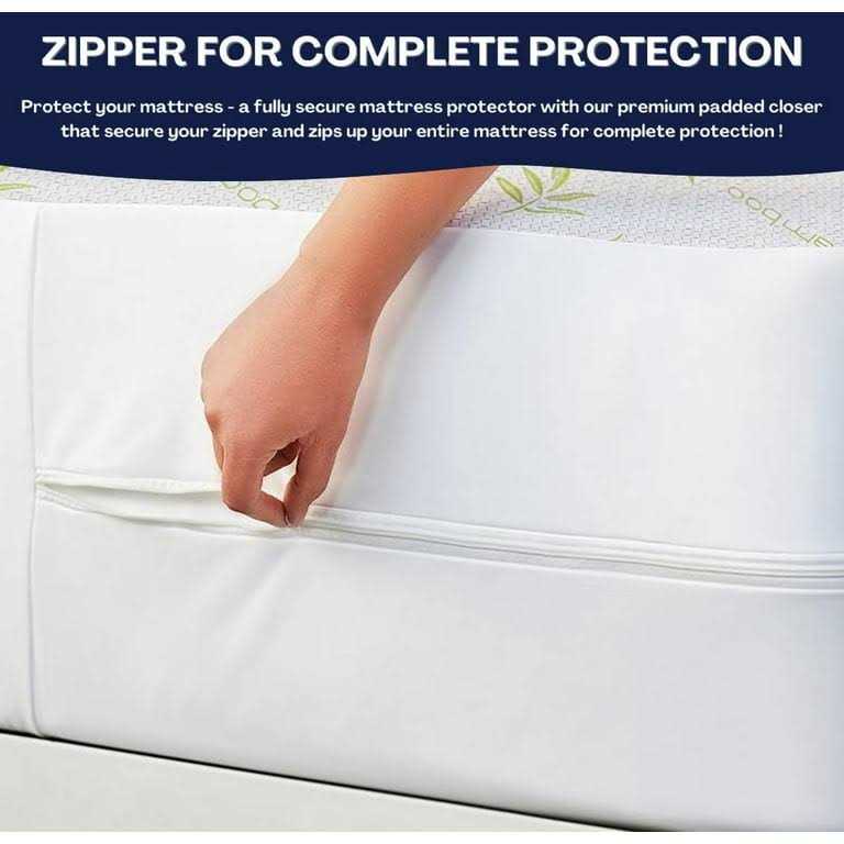 Bamboo Mattress Protector with Zipper