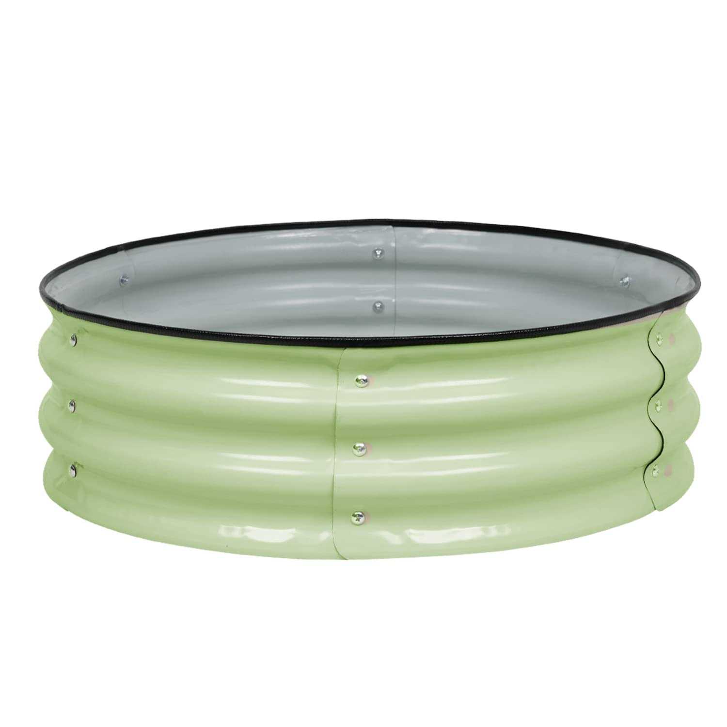 Aoodor 9&” Tall Aluzinc Metal Raised Garden Bed 30&” Round