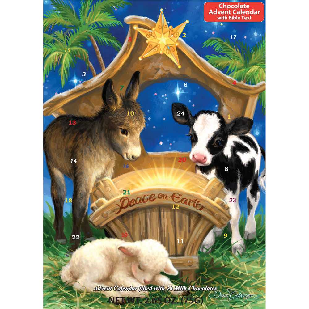 Baby in A Manger Chocolate Advent Calendar