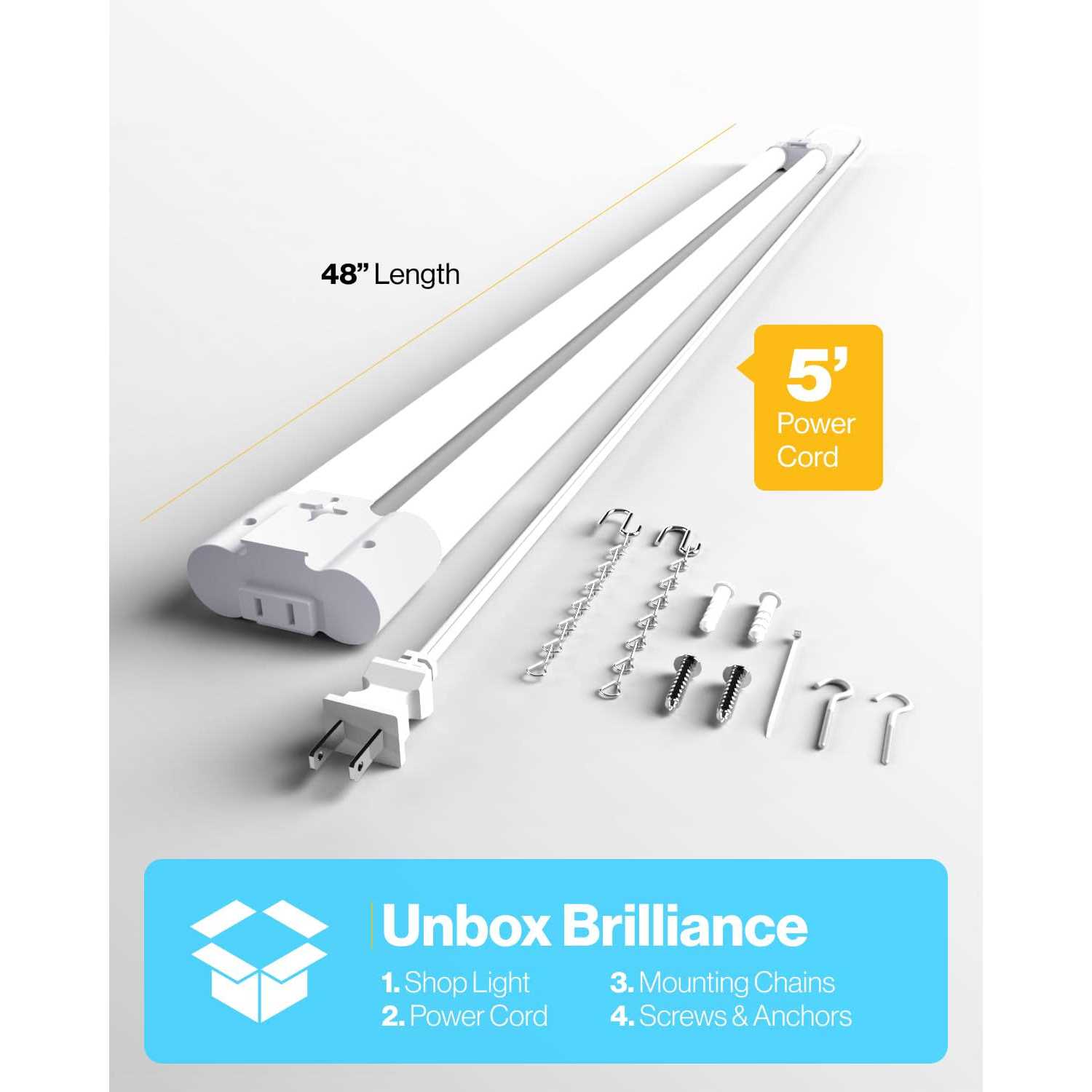 Sunco LED Shop Light 4ft