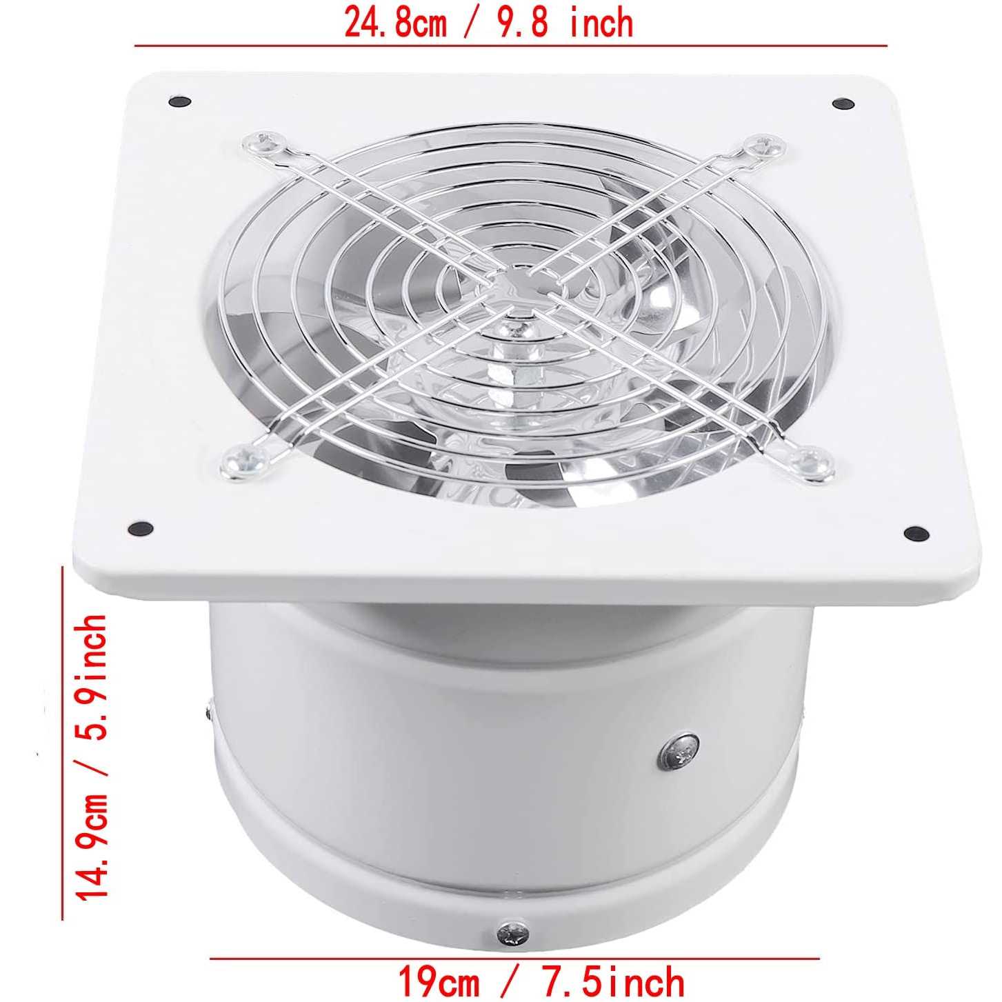 8 inch Exhaust Fan Through Wall Extractor Exhaust Ventilation Fan 110V Exhaust