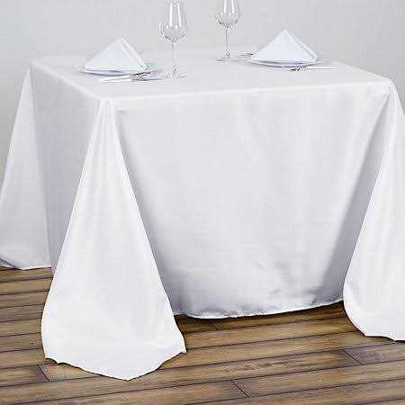 Balsacircle 6 Pcs Rectangle Polyester Tablecloths Table Cover Linens for Wedding Party Events Kitchen Dining