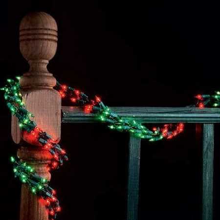 Wintergreen Lighting 9′ Garland Lights 300 Lamps