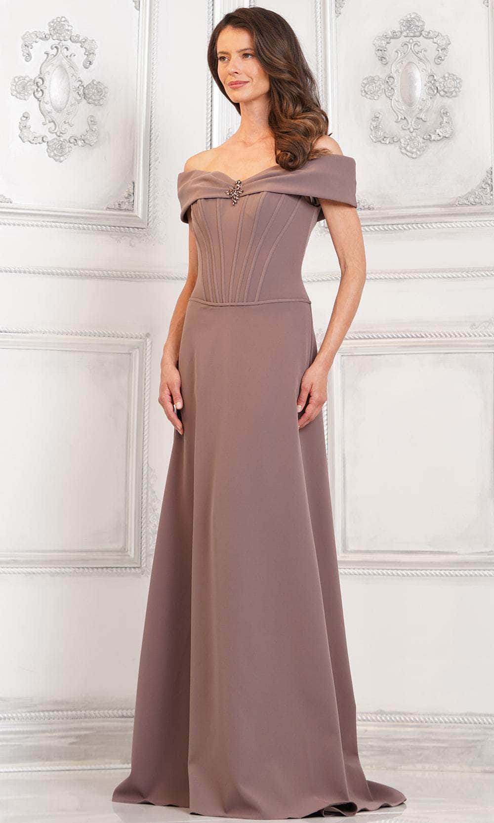 Off Shoulder Corset Evening Gown
