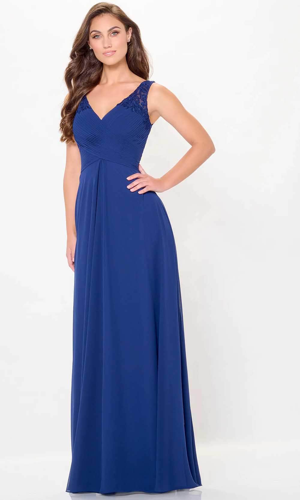 Sleeveless Ruched Evening Dress