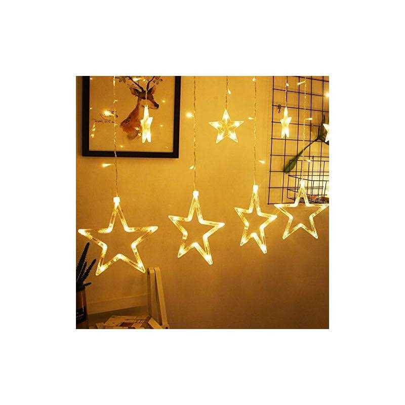 Bhclight 12 Stars 138 LED Star Lights Star String Lights for Bedroom with 8 Lighting Modes