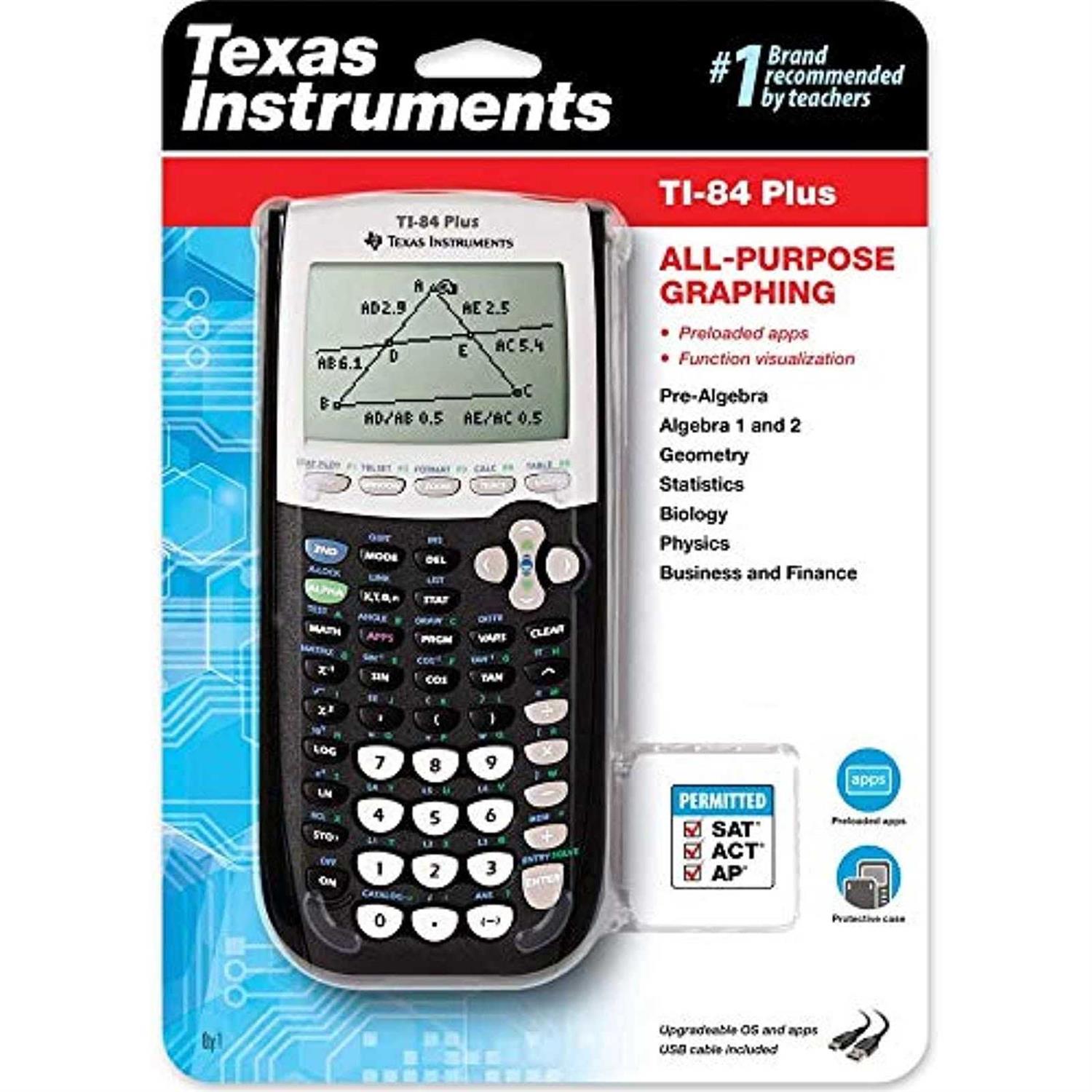 TI-84 Plus Calculator Texas Instruments Graphing
