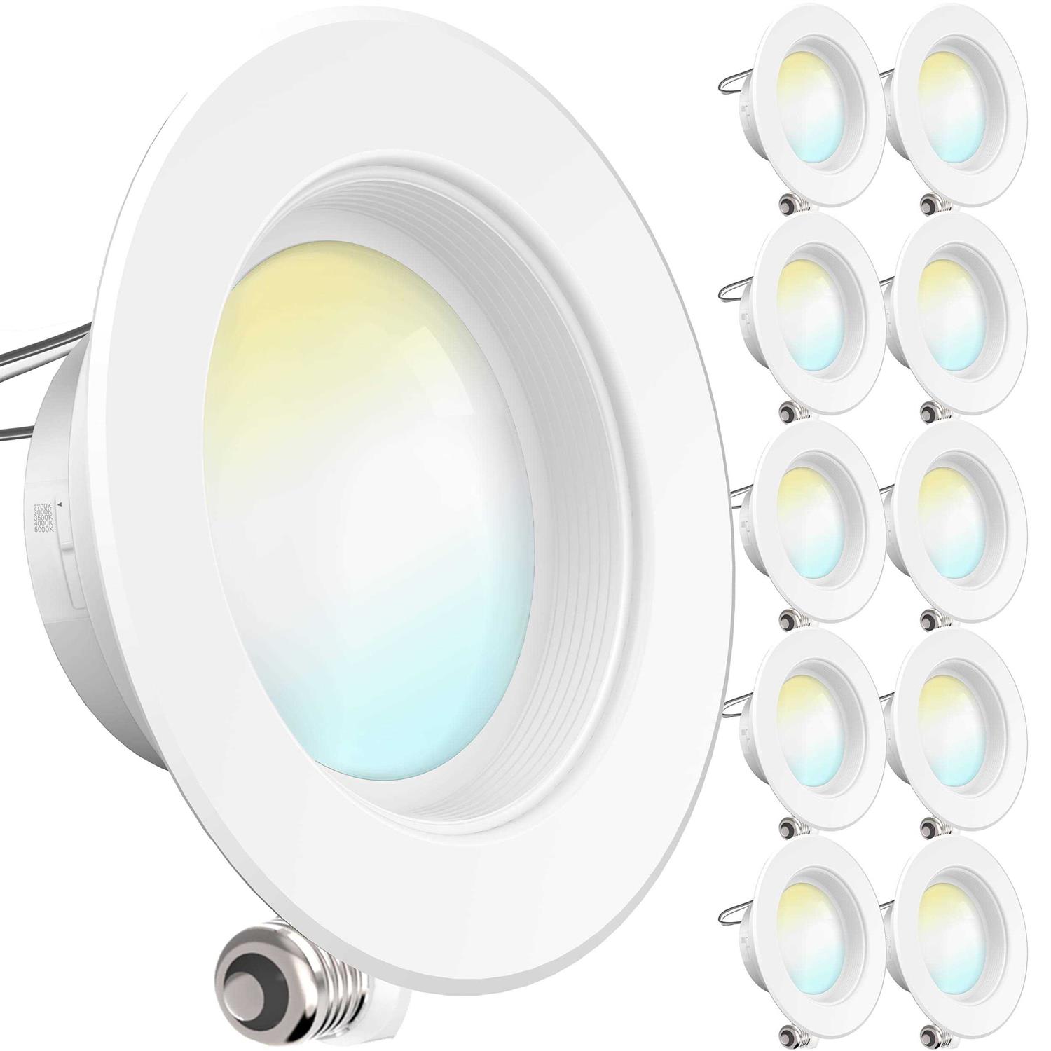 Sunco Lighting 4 Inch LED Can Lights Retrofit Recessed Lighting