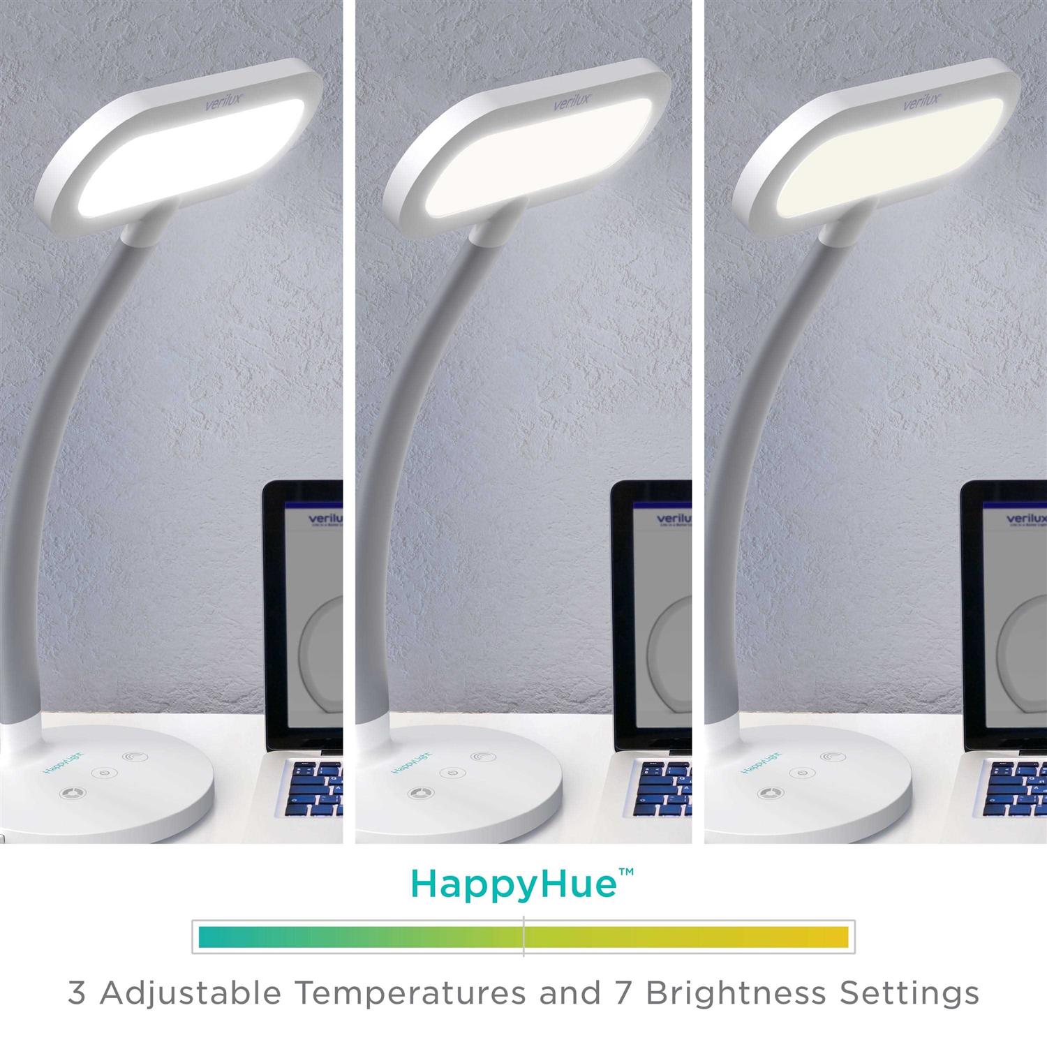 Verilux HappyLight Duo 2-in-1 Light Therapy & Task Desk Lamp