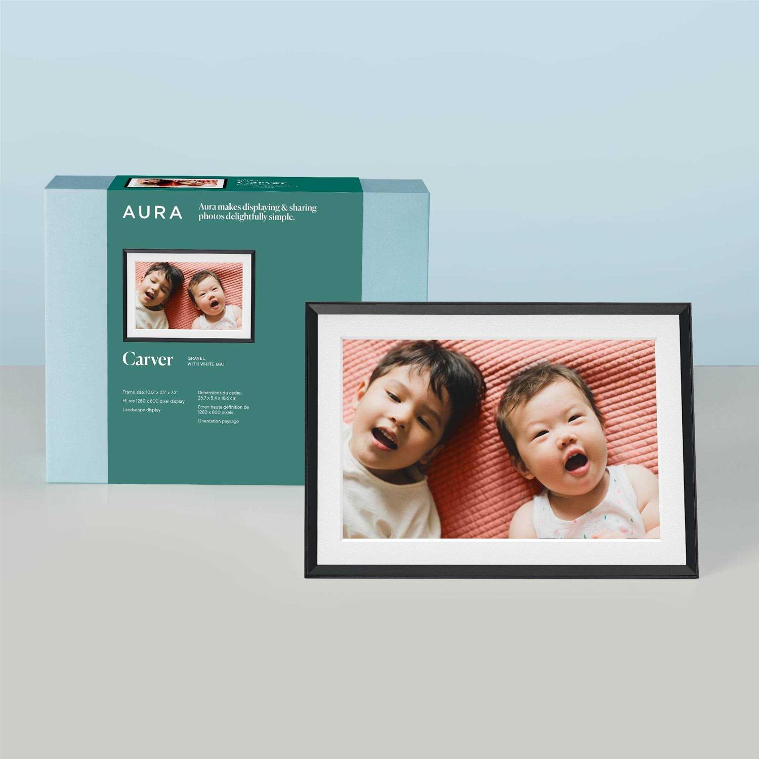 Aura Carver 10.1 Digital Photo Frame Matte