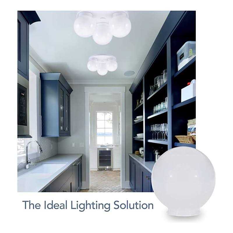 Beam Lighting 6-Inch White Acrylic Replacement Globe