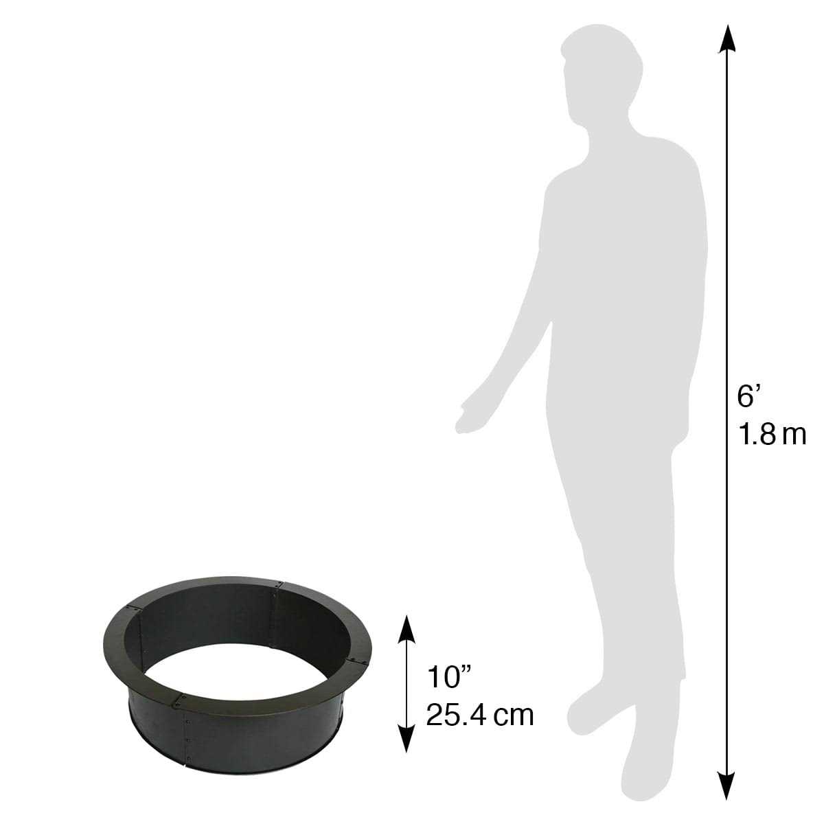 Blue Sky Outdoor Living 28 in. Round 0.8mm Fire Ring