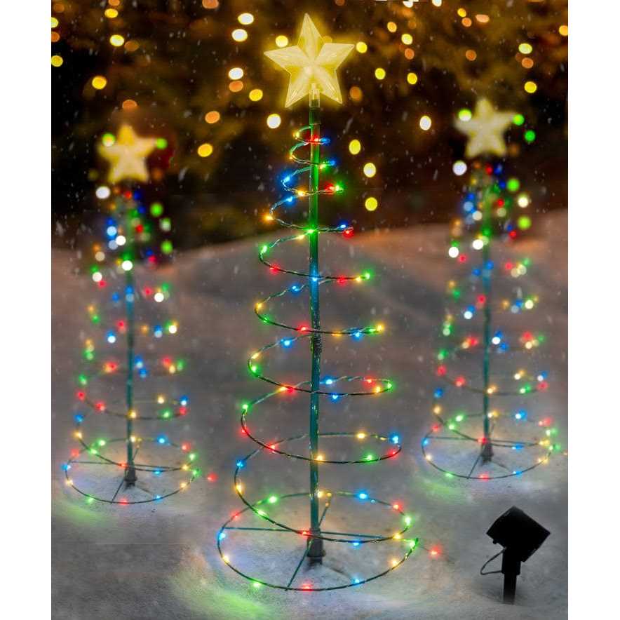 Touch Of ECO Solar LED Metal Christmas Tree Light Decoration