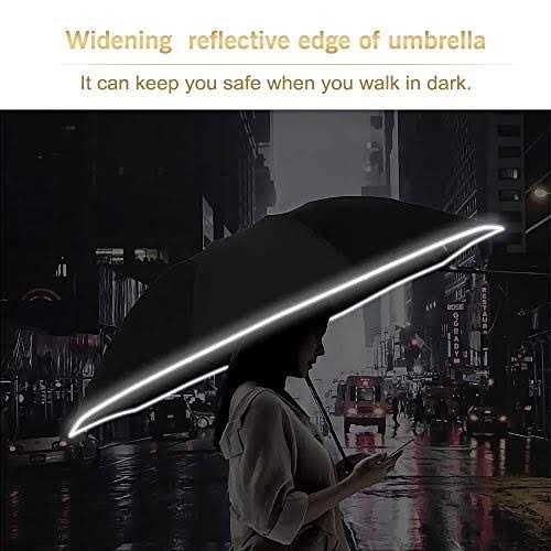 Bodyguard Inverted Umbrella Large Windproof Umbrellas for Rain & Sun