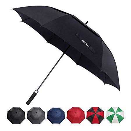 ACEIken Golf Umbrella Windproof Large 62 Inch Double Canopy Vented