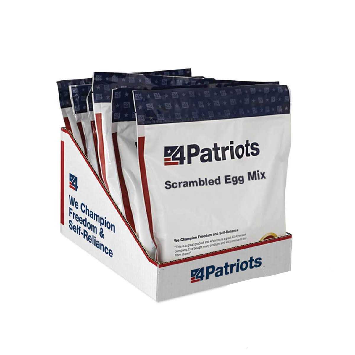 4patriots Scrambled Eggs, Freeze-Dried Powdered Eggs, For Survival, Emergency Preparedness, Camping And Backpacking