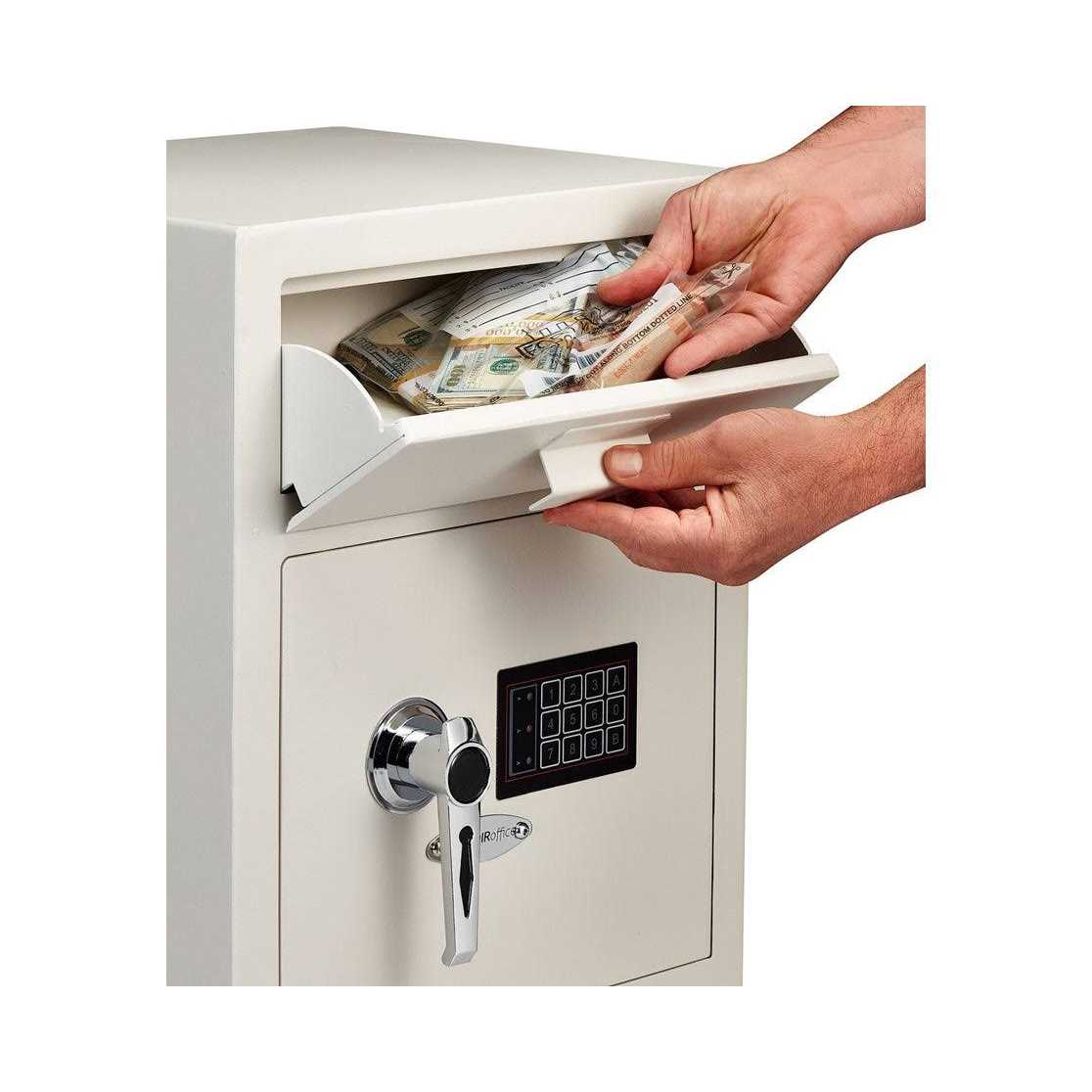 AdirOffice Digital Depository Safe Dual Lock