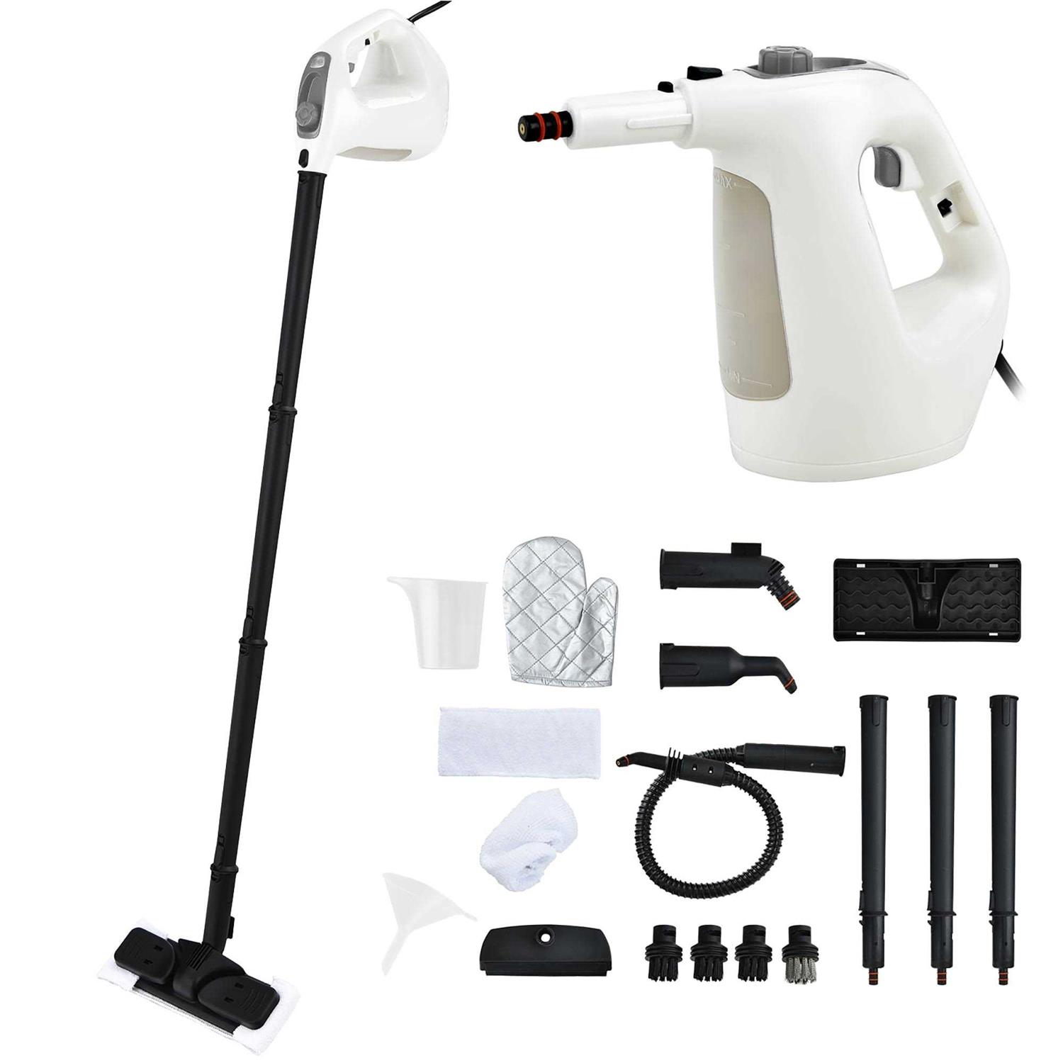 1400W Multipurpose Pressurized Steam Cleaner Mop W/17 Pieces Accessories