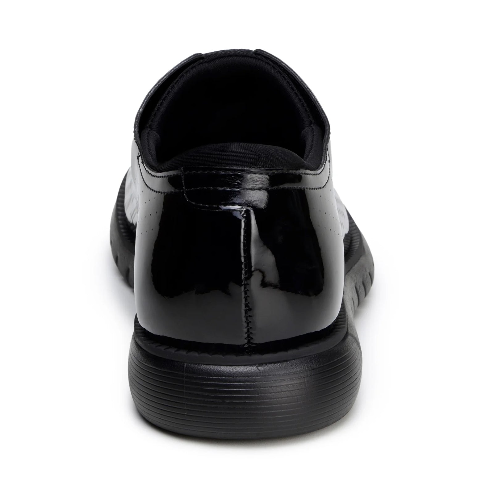 Men’s Belvedere Maxim Patent Leather Tuxedo Dress Sneaker in Black