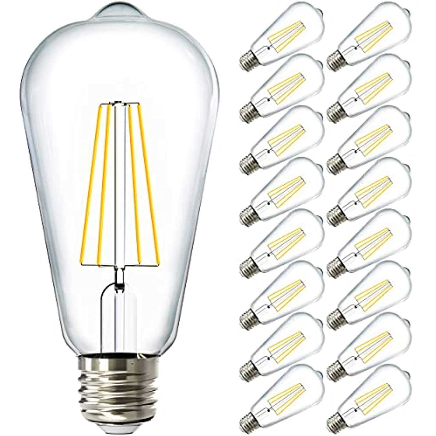 Sunco Lighting Sunco Vintage LED Edison Bulbs St64