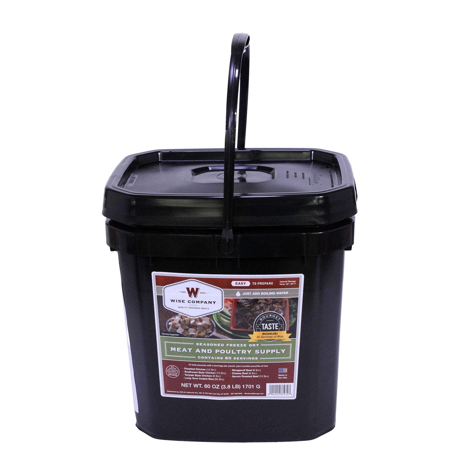 ReadyWise 60 Serving Freeze Dried Meat Bucket