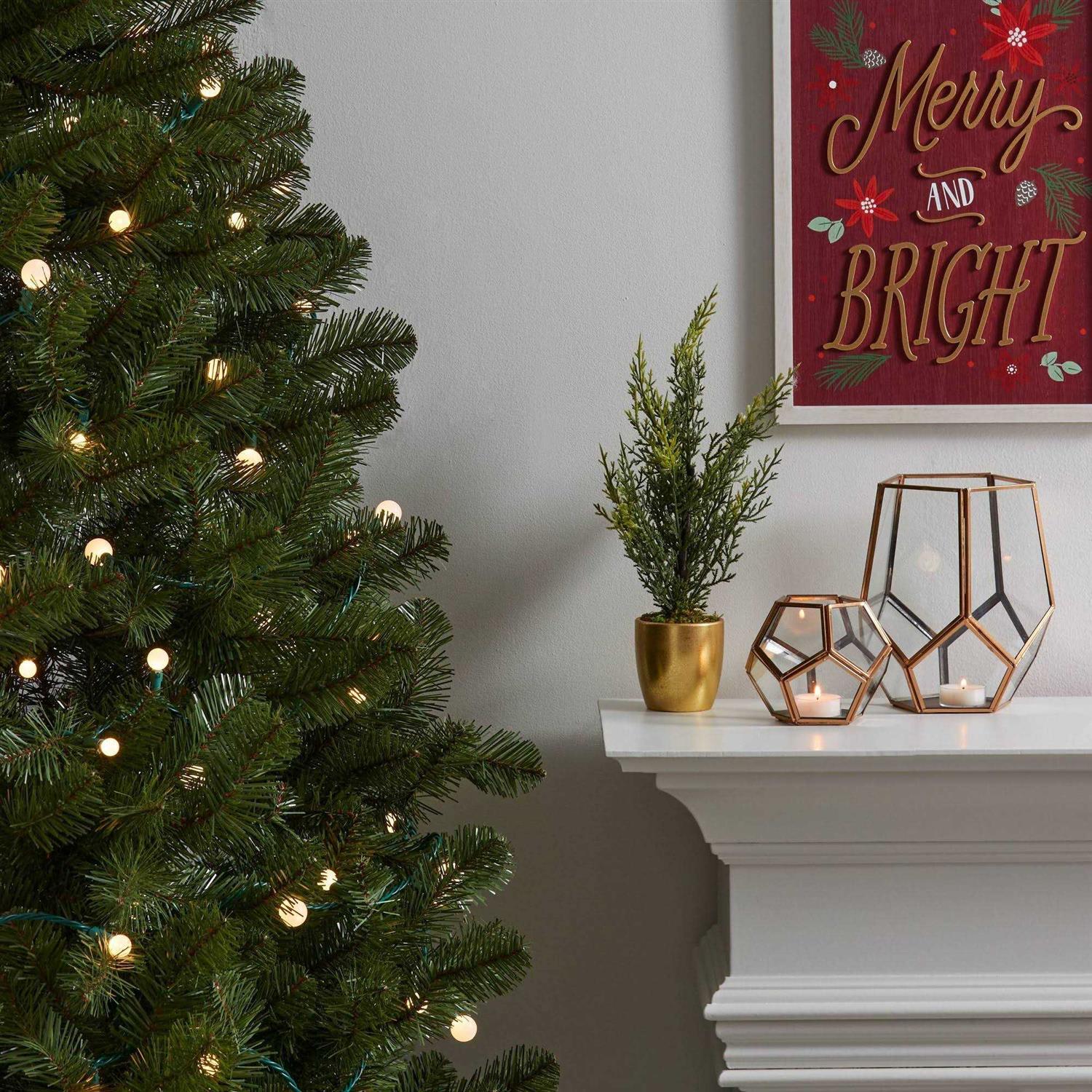 Wondershop 60ct LED Faceted Sphere Christmas String Lights Warm White with Green Wire