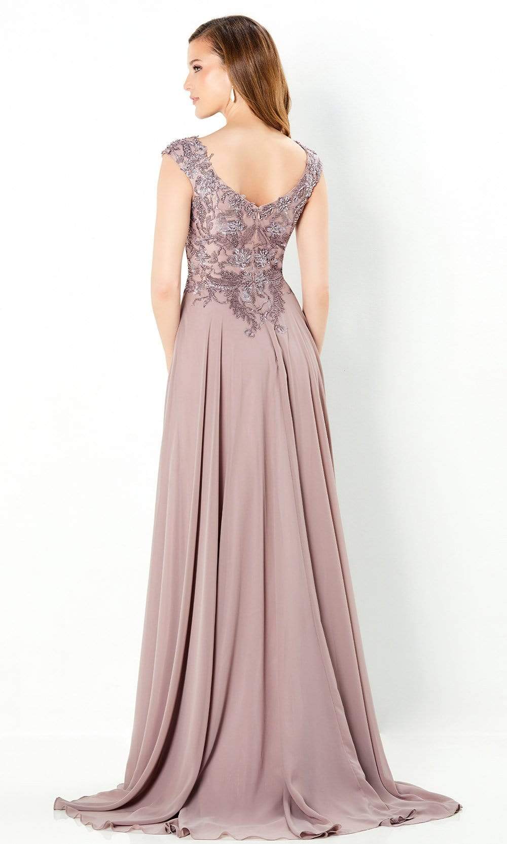 220940 Appliqued Mother of the Groom A-Line Dress
