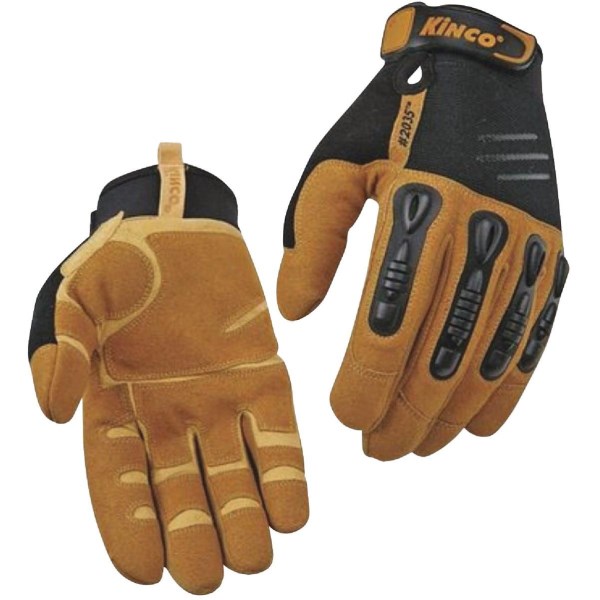 KincoPro Foreman Men’s XL Black Polyester-Spandex Fabric Work Glove