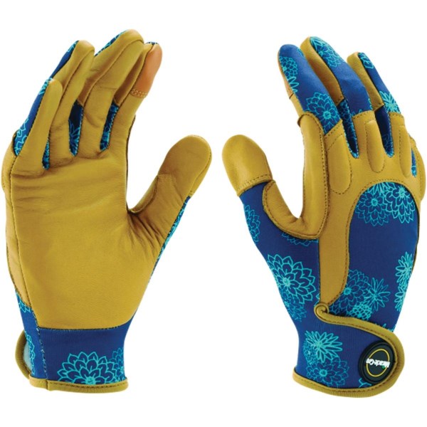 Miracle-Gro Women’s Medium/Large Leather Floral High Dexterity Garden Glove