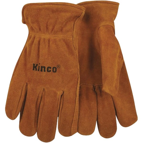 Kinco Men’s Large Golden Full Suede Cowhide Work Glove